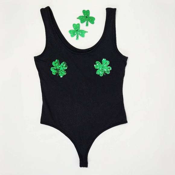 Plus Size Lot of Saint Patrick's Day Irish Bodysuits, Tshirt and Hair Clips - Picture 5 of 11